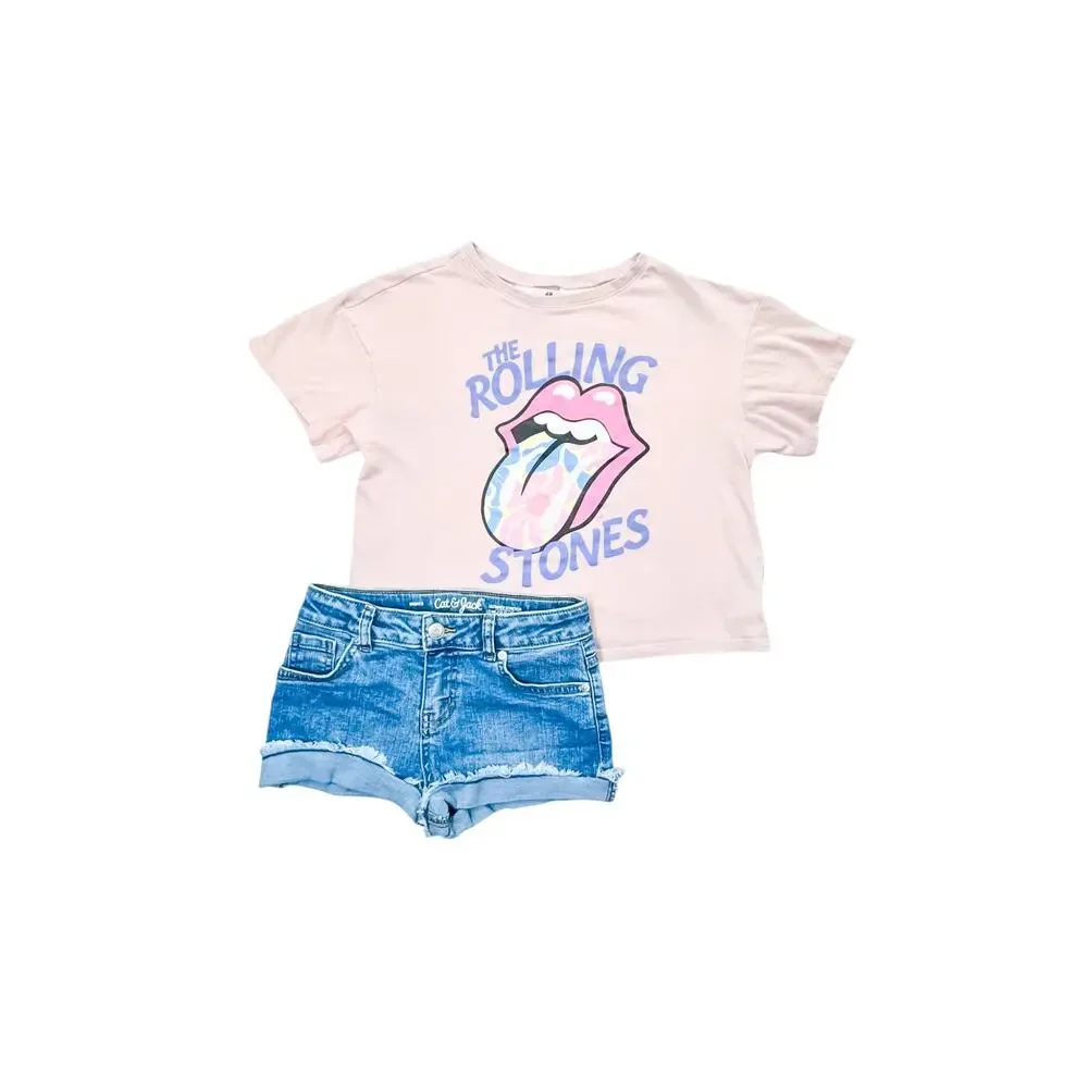 H&M Girls Clothing Bundle Sets Outfits Leggings Dresses Shorts Swimsuit Size 8